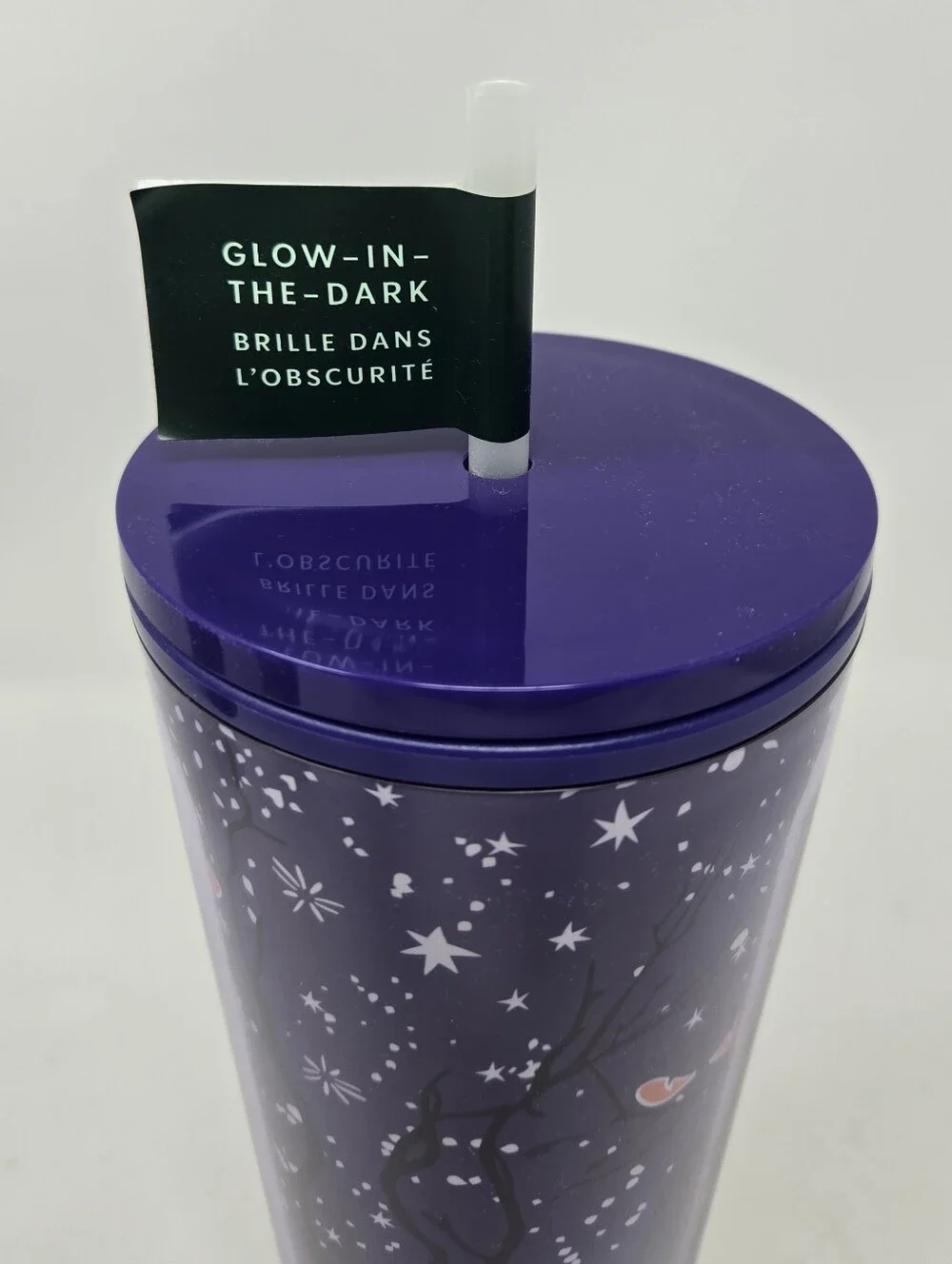 STARBUCKS HALLOWEEN ACRYLIC TUMBLER BUNDLE 2 VENTI 1 GRANDE NWT GLOW IN THE DARK